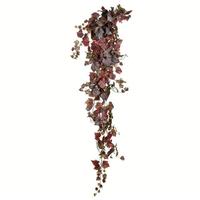 Vickerman 6' Artificial Burgundy Grape Leaf Hanging Bush