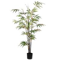 Vickerman 4' Artificial Potted Black Japanese Bamboo Tree
