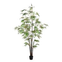 Vickerman 6' Artificial Potted Black Japanese Bamboo Tree
