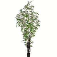 Vickerman 10' Artificial Potted Black Japanese Bamboo Tree