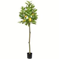 Vickerman 55" Potted Artificial Lemon Tree