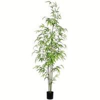 Vickerman 5' Artificial Potted Mini Bamboo Tree