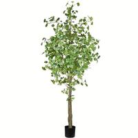 Vickerman 7' Artificial Potted Ginko Tree