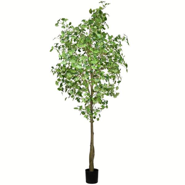 9' Artificial Potted Ginko Tree