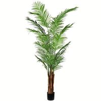 Vickerman 8' Potted Artificial Areca Palm Tree