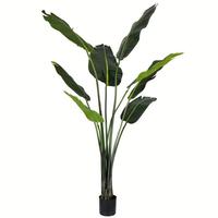 Vickerman 5' Potted Artificial Travelers Palm Tree