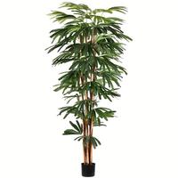 Vickerman 6' Artificial Potted Rhaphis Tree
