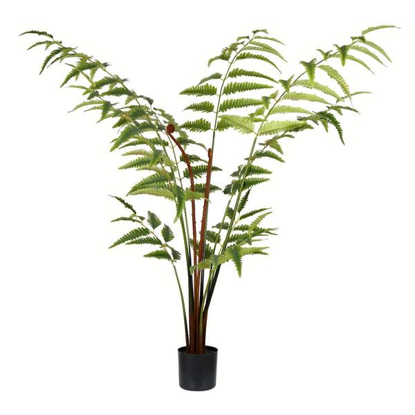 4' Artificial Potted Leather Fern