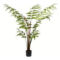 Vickerman 4' Artificial Potted Leather Fern