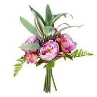 Vickerman 14" Artificial Purple Peony Bouquet (2 pack)