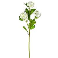 Vickerman 23.5" Artificial White Ball Flower Spray (2 pack)