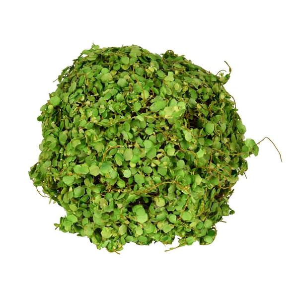 6" Artificial Green Mini Leaves Ball (2 pack)