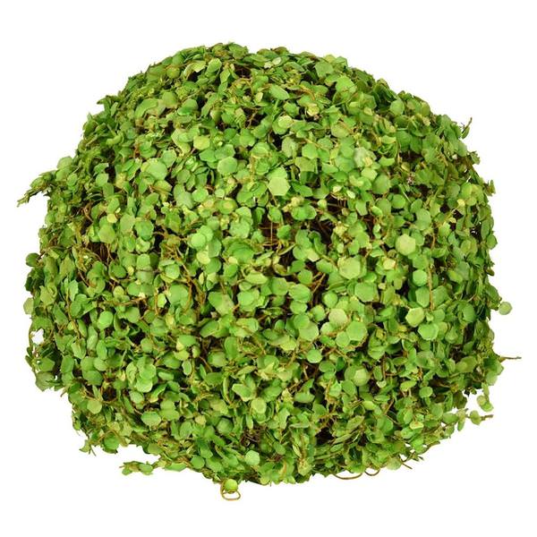 8" Artificial Green Mini Leaves Ball