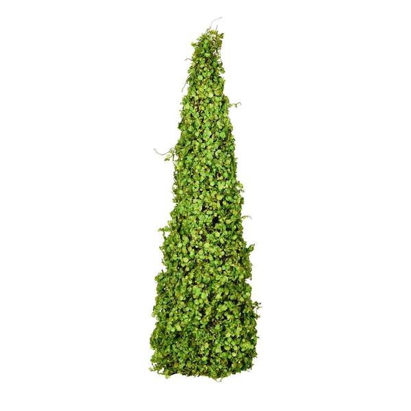 26" Artificial Green Mini Leaves Cone