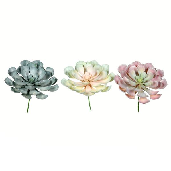 9.5" Artificial Peperomia Succulent Assortment (3 pack)