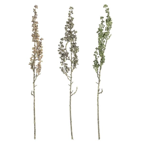 22" Artificial Mixed Green Senecio Spray Assortment (2 Sets of 3)