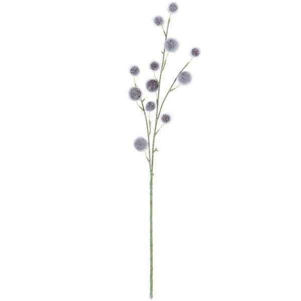 31" Artificial Gray Lavender Pom Pom Spray (3 pack)