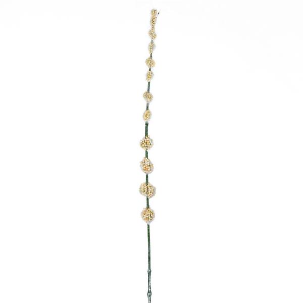 29.5" Artificial Cream Pom Pom Spray (6 pack)