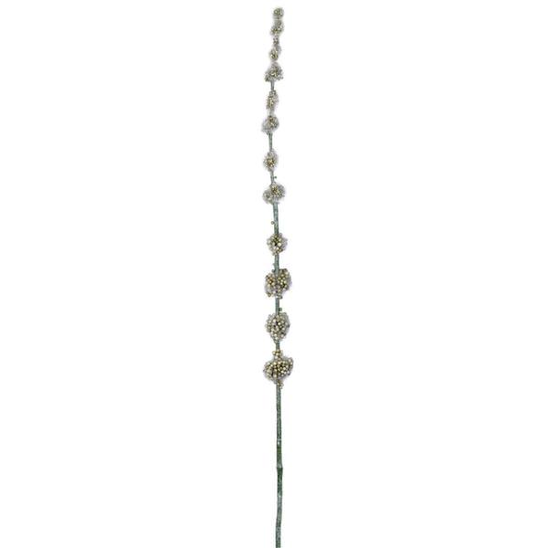 29.5" Artificial Green Pom Pom Spray (6 pack)