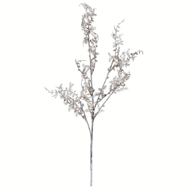 27" Artificial Brown / White Snake Fern Spray (6 pack)