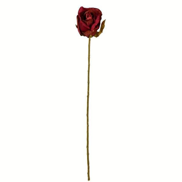 18" Artificial Burgundy Rose Stem (12 pack)