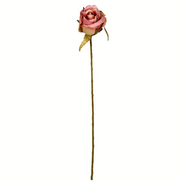 18" Artificial Mauve Rose Stem (12 pack)