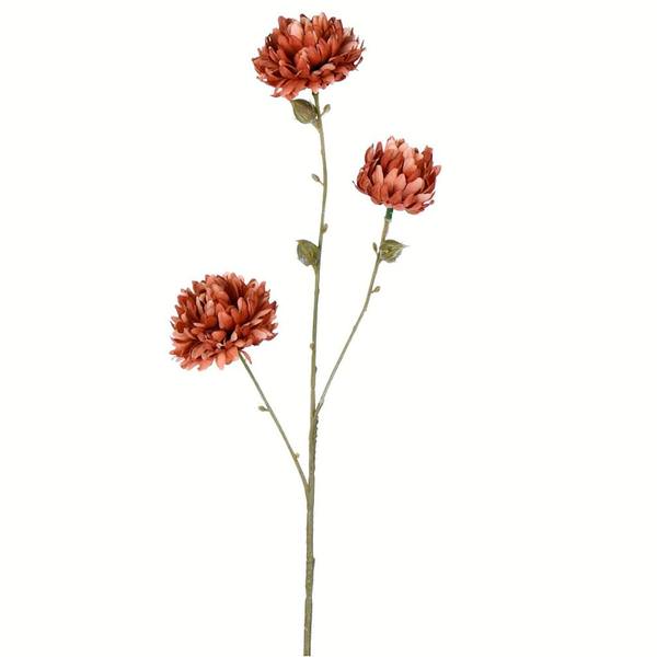 24" Artificial Brown Mum Spray (4 pack)