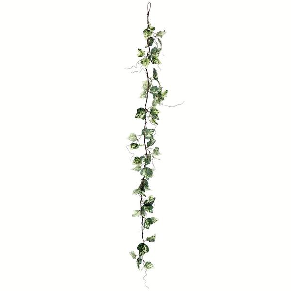 56" Artificial Green Variegated Ivy Garland (2 pack)