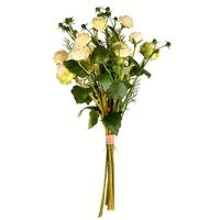 Vickerman 17" Artificial Green Mini Ranunculus Floral Arrangement
