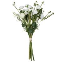 Vickerman 17" Artificial Cream Mini Ranunculus Floral Arrangement