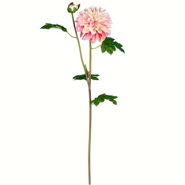 24" Artificial Pink Dahlia Stem (3 pack)