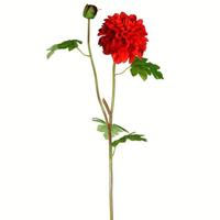 Vickerman 24" Artificial Red Dahlia Stem (3 pack)