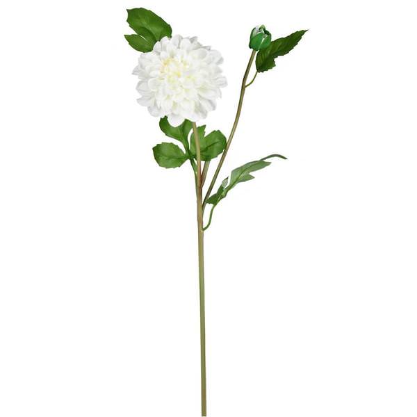 24" Artificial Cream Dahlia Stem (3 pack)