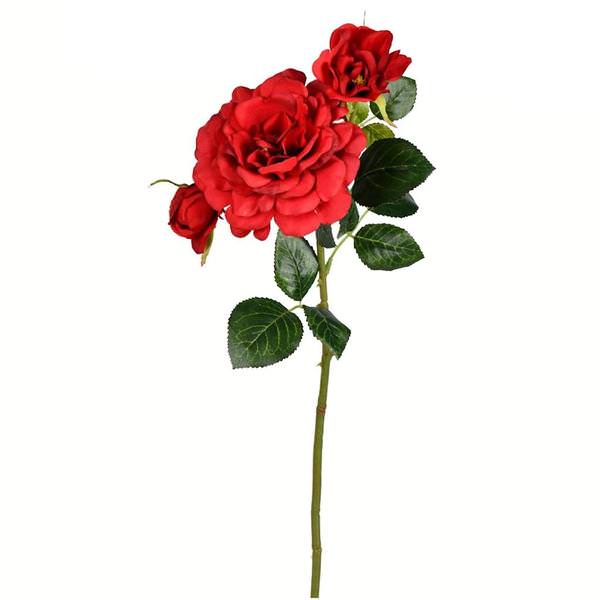 27" Artificial Burgundy Rose Stem (3 pack)