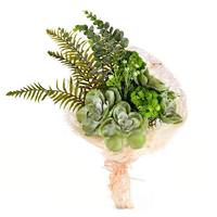 Vickerman 21" Artificial Green Succulent Bouquet