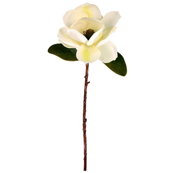 20" Artificial White Magnolia Pick (3 pack)