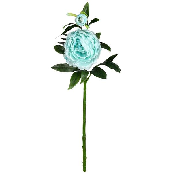 24" Artificial Blue Peony Spray (3 pack)