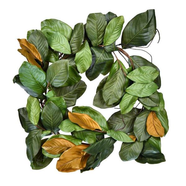 30" Artificial Green Magnolia Wreath