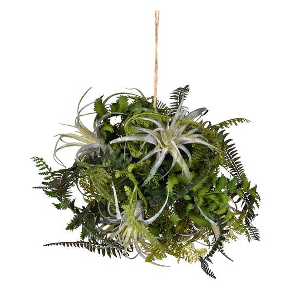 10" Artificial Green Fern Ball