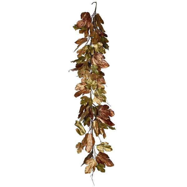 6' Artificial Brown Maple Garland