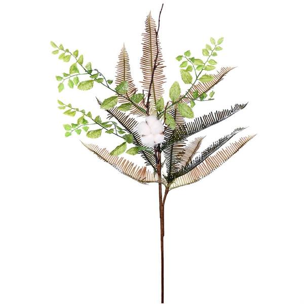 31" Artificial Green Fern Cotton Spray (2 pack)