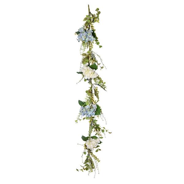 6' Artificial Green Hydrangea Berry Garland