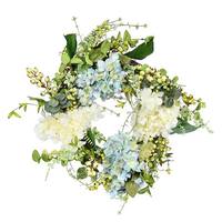 Vickerman 24" Artificial Green Hydrangea Berry Wreath