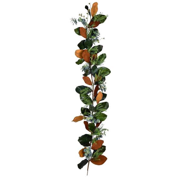 6' Artificial Green Magnolia Leaf Garland