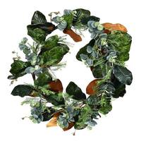 Vickerman 30" Artificial Green Magnolia Leaf Wreath