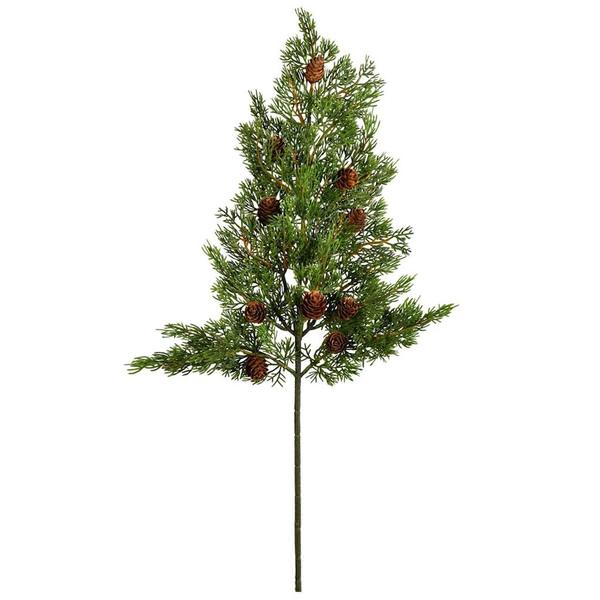 26" Artificial Green Cypress Spray (2 pack)
