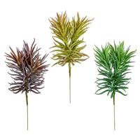 View 8" Artificial Green/Gray/Purple Succulent Stem (3 pack assorted)