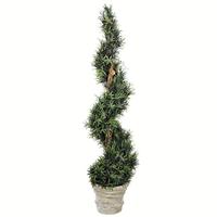 Vickerman 54" Artificial Potted Rosemary Spiral