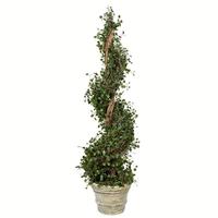Vickerman 42" Artificial Potted Angel Vine Spiral