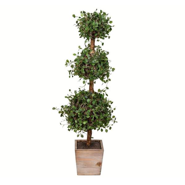 34" Artificial Potted Angel Vine Triple Ball